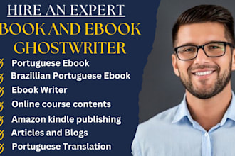 write captivating portuguese ebook, portuguese writer, ebook writing,translation