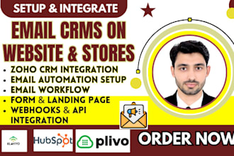 integrate email marketing crm zoho hubspot ghl for for email automation