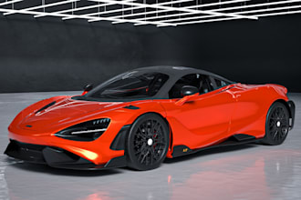 do 3d car modeling and realistic rendering or car animation