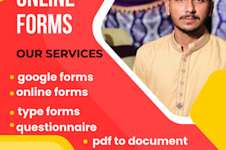 create professional google form or questionnaire in 1 hour
