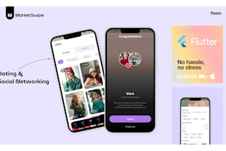 do expert flutter dating or social networking app development ios and android