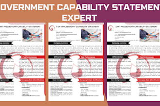 design government capability statement, capability statement design in 4hrs