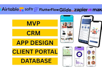 scale your business with airtable, softr, flutterflow, glide, zapier and make