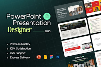 design a modern powerpoint presentation or google slides pitch deck