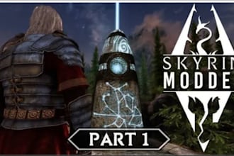 create a skyrim mod ,amour, weapon, racemenu for skyrim le or se