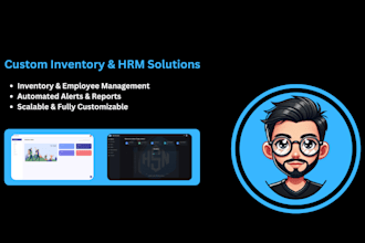 create custom inventory management system or hrm