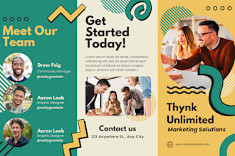 design a professional booklet, brochure, flyer, and more