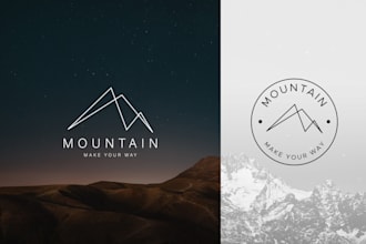 do 2 modern minimalist logo design clean unique and timeless