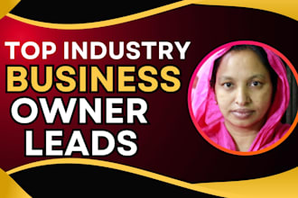 deliver targeted b2b business owner leads for your business