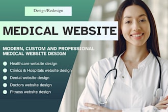 create medical, dental, doctor, clinic and gym website