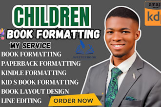 format, publish, promote your children book for KDP, amazon KDP book publishing