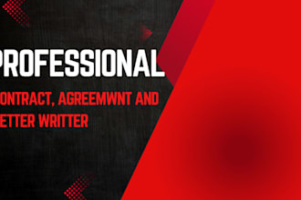draft contracts, agreements, and legal letters professionally