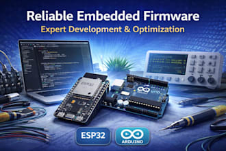 program esp32, arduino, stm32 and develop embedded firmware