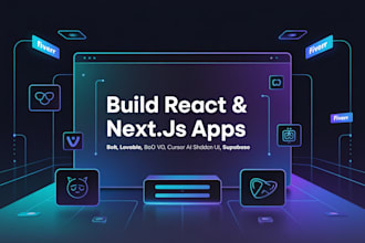 build react next js using bolt, lovable, v0, cursor ai, shadcn ui, supabase