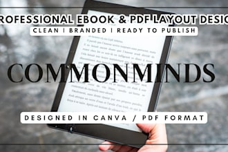design professional ebook or PDF layouts