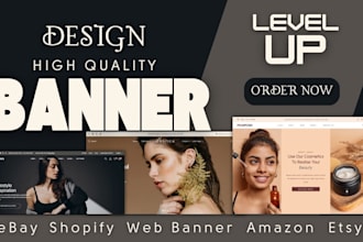 design an attractive web banner hero banner product banner banner ad image edit