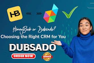 set up honeybook dubsado paperbell zoho accounts CRM suitedash 17 hats clickup
