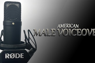 record an american male voiceover