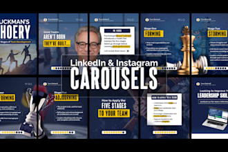 create engaging carousel posts for linkedin and instagram