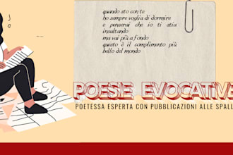 write a touching and evocative italian poem for you