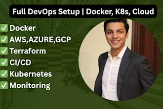 devops expert for kubernetes, terraform, aws, gcp, azure, docker, jenkins