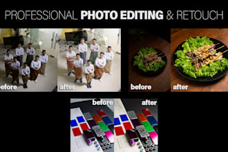 photo editing color correction, cleaning, perspective, stacking