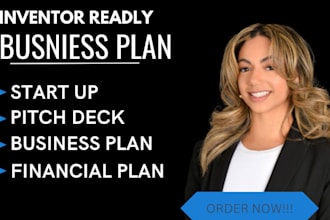 prepare detailed business plan for startups, financial plan and pitch deck