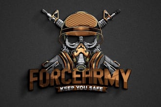 create skull logo mascot and illustration