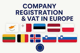 do company registration, vat in cyprus, malta, estonia latvia, germany poland uk