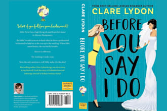 do romance book cover illustrations, ebook cover and paperback for your novel
