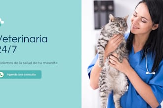 landing page veterinaria con whatsapp