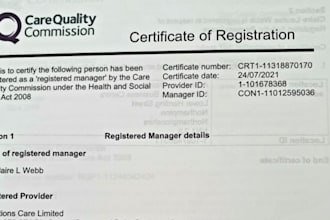 do cqc, ofsted registration, tender writing, business plan, homecare policy