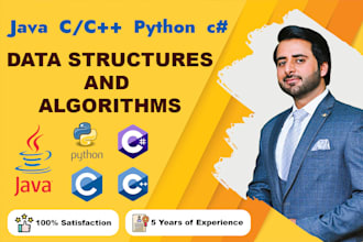 do java, python, c, cpp, csharp data structures and algorithms projects