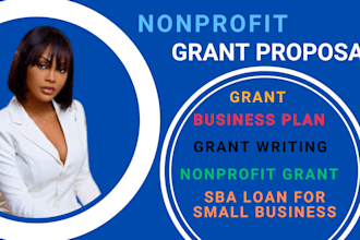 nonprofit grant proposal business plan rfp small business grant writing sba loan