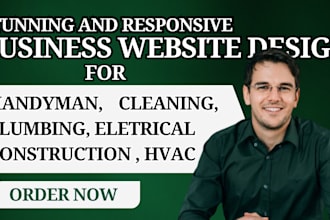 design handyman cleaning plumbing hvac electrical construction website wix