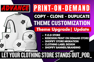 shopify print on demand store design printify printful etsy ebay product listing