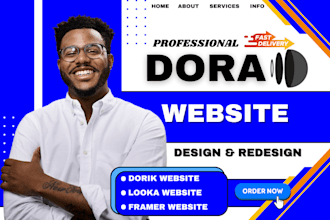 do dora website dorik website framer website looka website figma to framer