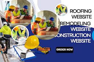 design converting remodelling website, roofing website, construction website