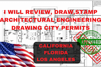 draw structural, engineering drawing, floor plan, architectural stamp adu permit