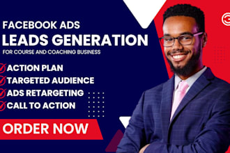 generate leads for your online course and coaching business with facebook ads