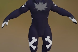 create custom vrchat avatar 3d model furry avatar vtuber vrc avatar for vrchat