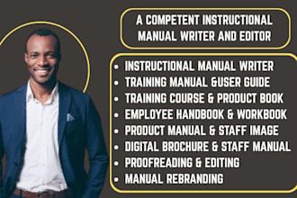 create or recreate training manual, product manual, employee handbook, workbook