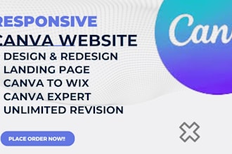 create and redesign your canva website,be your expert canva designer