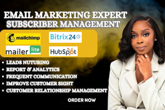 manage your email marketing subscription mailchimp mailerlite hubspot bitrix24