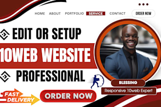 design 10web ai website edit 10web ai generating website redesign ai website