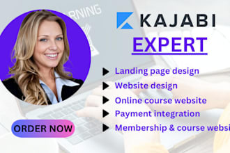 design kajabi sales page, kajabi landing page website for kajabi online course