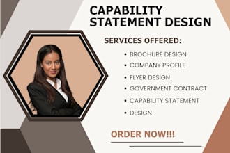 do federal government capability statement design capability statement contracts