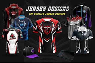 design full print sublimation jersey or uniform 2d and 3d