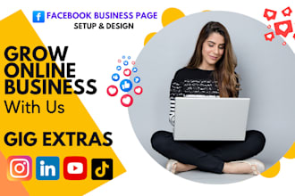 create your professional facebook business page, fb fan page, social media setup