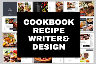 write and design cookbooks, recipes, and meal plan ebooks for KDP